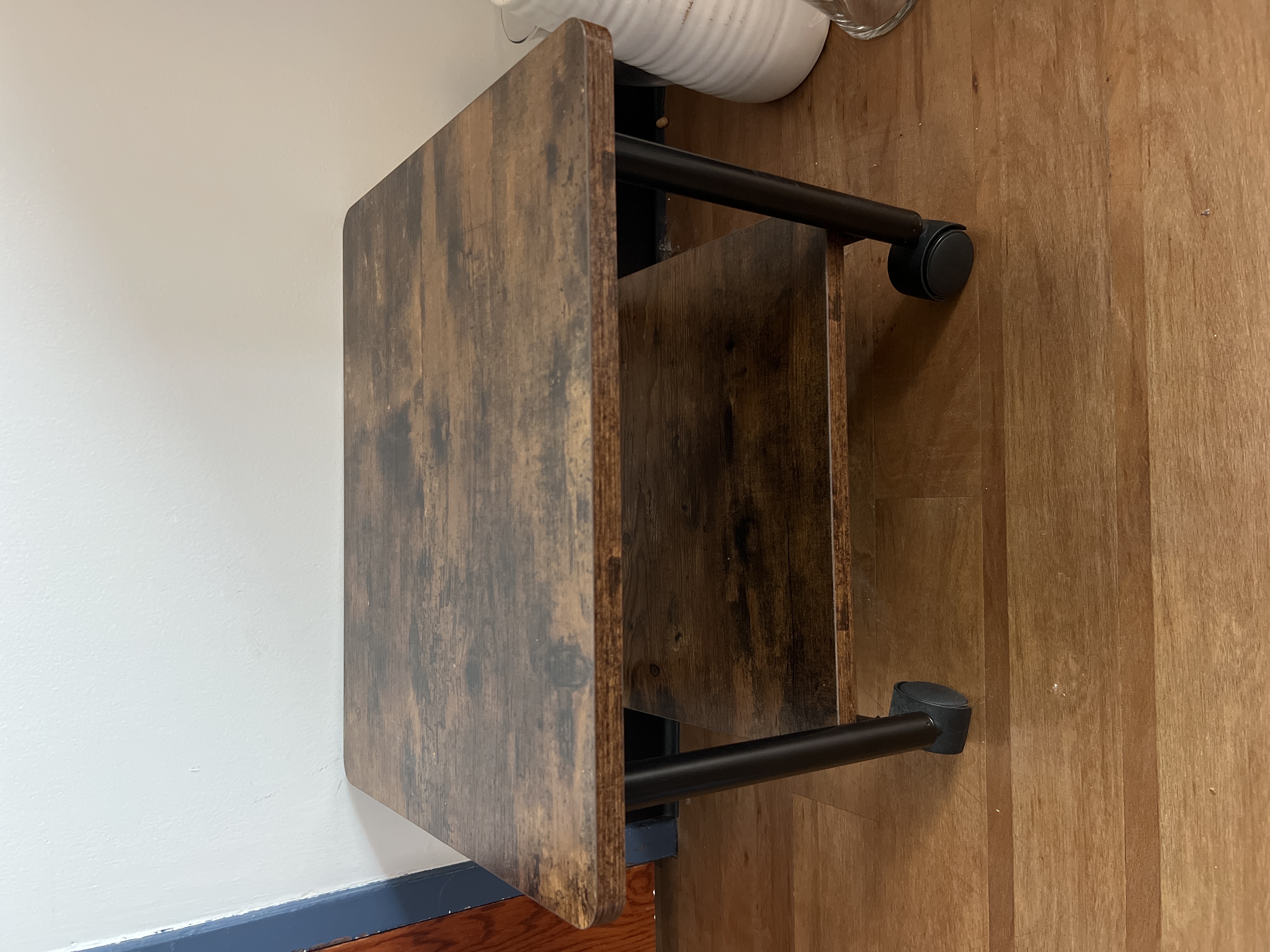 Small Rolling Wooden Table