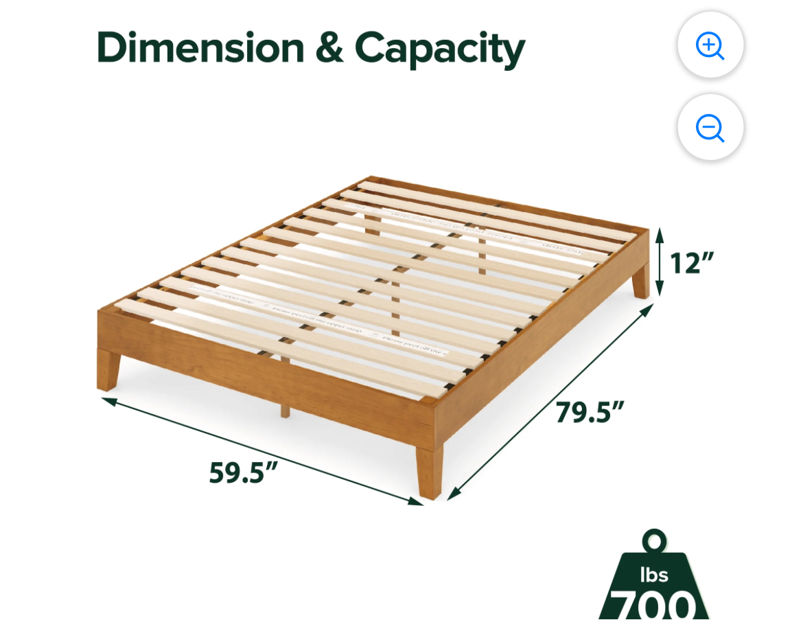 Queen bed frame
